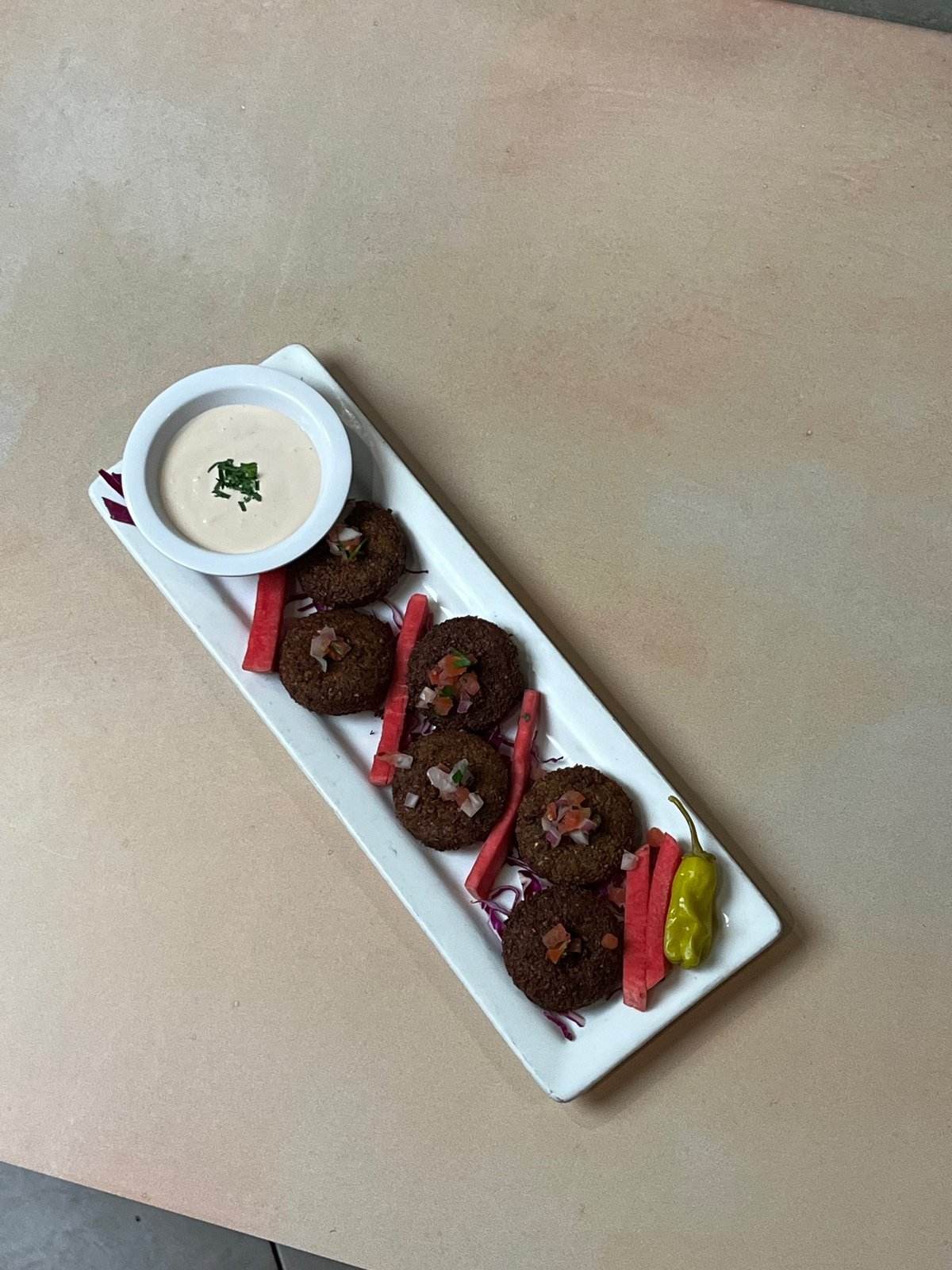 Vegetarian Mediterranean dishes at Phoenician Garden Fresno