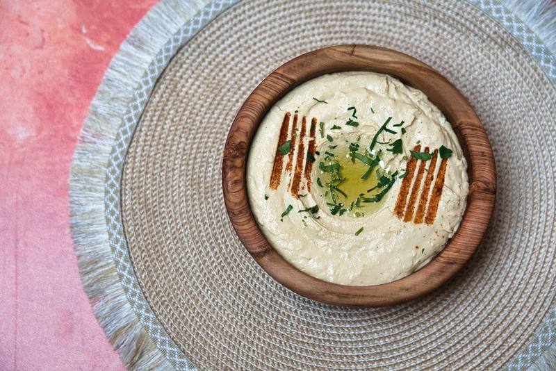 House-made hummus at Phoenician Garden in Fresno