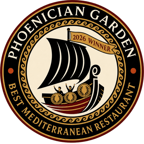 Commemorative Phoenician Garden 2026 Best Mediterranean Restaurant seal