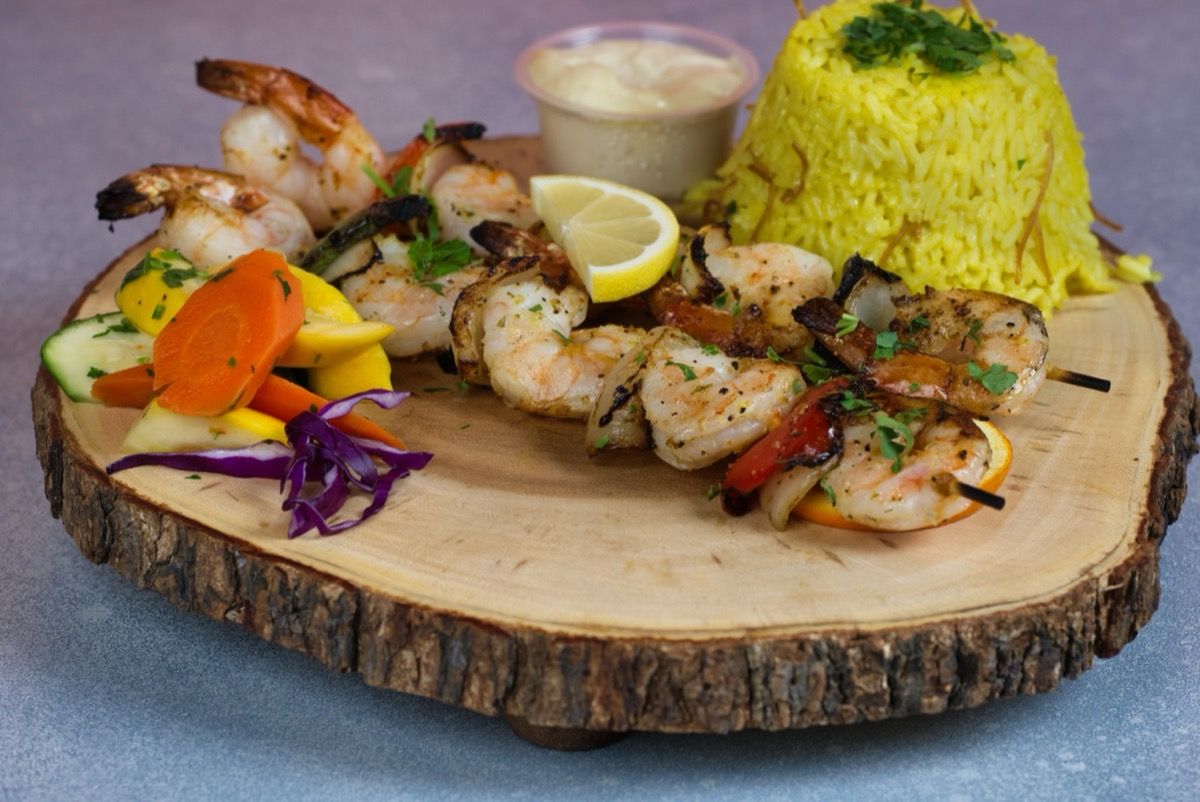 Family combo kebobs dinner for four at Phoenician Garden Fresno